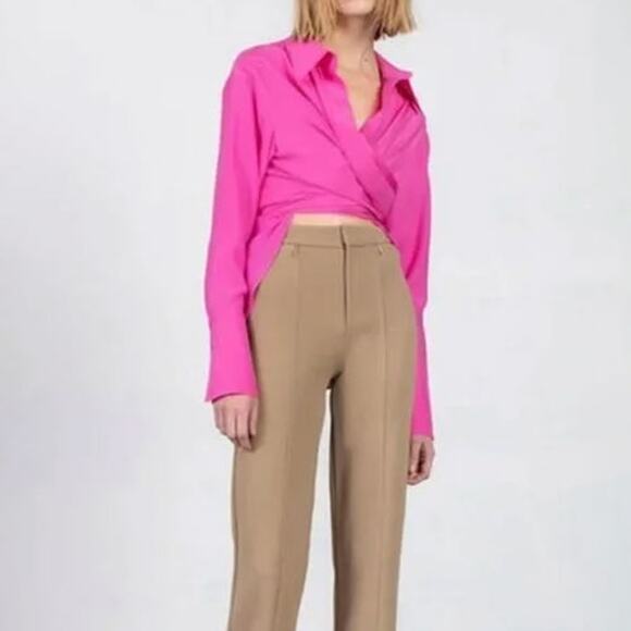 GAUGE81 Sabinas Silk Wrap Shirt - Size S - Picture 4 of 10